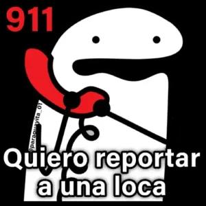 Quiero reportar a una loca - getsticker.com
