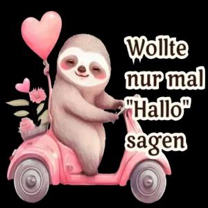 Wollte nur mal "Hallo" sagen - getsticker.com