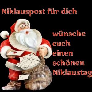 Nikolauspost für dich wünsche euch einen schönen Nikolaustag - getsticker.com