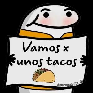 Vamos x unos tacos - getsticker.com