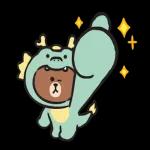 LINE FRIENDS 加油打氣冬季貼圖