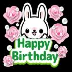 小兔子3D貼紙:很可愛哦