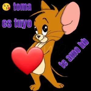 toma es tuyo, te amo bb - getsticker.com