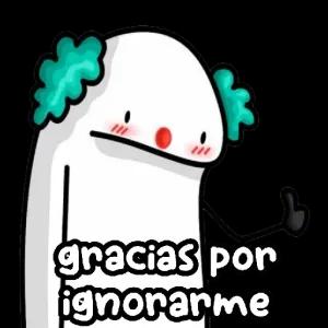 gracias por ignorarme - getsticker.com