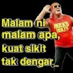 Malam ni
malam apa,
kuat sikit
tak dengar...
HULKS
RULES