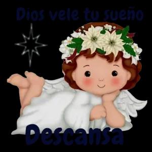 Dios vele tu sueño, Descansa - getsticker.com