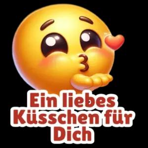 Ein liebes Küsschen für Dich - getsticker.com
