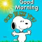 snoopy says good morning