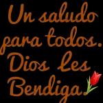 Dios les bendiga
