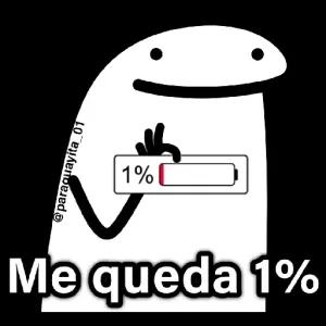 @paraquayita_01 1% Me queda 1% - getsticker.com