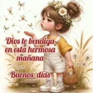 Dios te bendiga en esta hermosa mañana Buenos días - getsticker.com