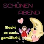 GUTE
NACHT
*****
Villa Kunterbunt
Ich bin platt
Schlummert schön
ihr Lieben
und habt
angenehme Träume