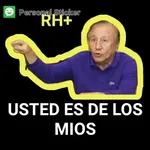 D Personal Sticker RH+ USTED ES DE LOS MIOS