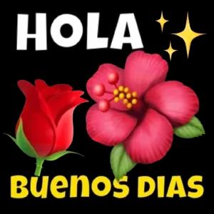 HOLA BUENOS DIAS - getsticker.com