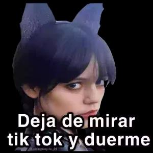 Deja de mirar tik tok y duerme paraguayita 01 - getsticker.com