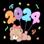 Hello Kitty 新年貼圖2024