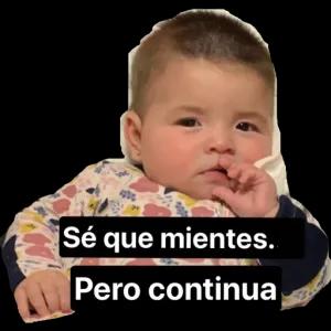 Sé que mientes. Pero continua - getsticker.com