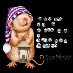 Ein kleines Lächeln
schick ich dir,
ein Grüßchen noch dazu,
und hoffe nun du kannst
heut' Nacht besonders
friedlich ruh'n.
Gute Nacht!