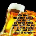 etwas Bier trinken