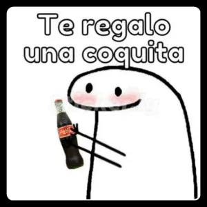 Te regalo una coquita - getsticker.com
