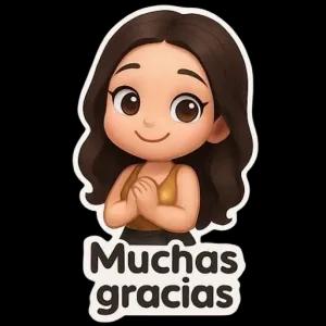 Muchas gracias - getsticker.com