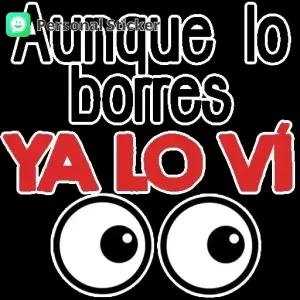 Aunque lo borres YA LO VÍ - getsticker.com