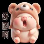 小猪熊好可爱啊