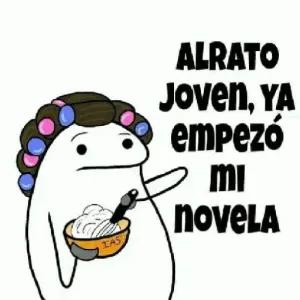 Al rato joven, ya empecé mi novela - getsticker.com