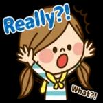 双马尾小女孩文字pack 3