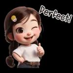 Roger! It's cute girl!