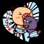 PANPAKA PANTS: Cute Marine Blue