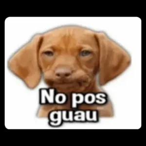 No pos guau - getsticker.com
