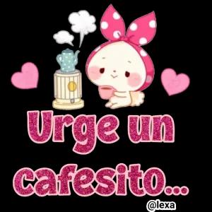 Urge un cafesito... @lexa - getsticker.com