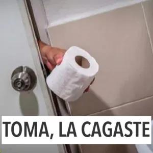 TOMA, LA CAGASTE  - getsticker.com