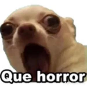 Que horror - getsticker.com