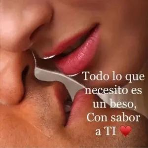 Todo lo que necesito es un beso, Con sabor a ti - getsticker.com