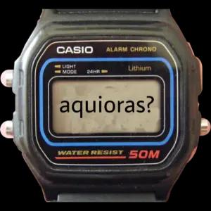 CASIO ALARM CHRONO LIGHT MODE Lithium 24HA aquioras? WATER RESIST SOM  - getsticker.com