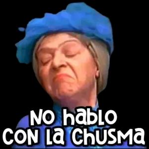 NO hablo CON la CHUSMA - getsticker.com