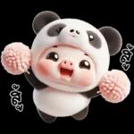หมูแพนด้าน่ารักจังเลย