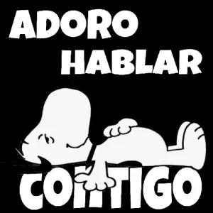 Adoro hablar contigo - getsticker.com