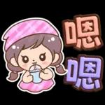 媽媽媽媽用_3D超大字(亮彩)格紋女孩