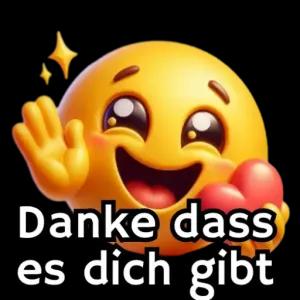 Danke dass es dich gibt - getsticker.com