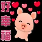 可愛豬 很想你