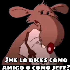 ¿Me lo dices como amigo o como jefe? - getsticker.com