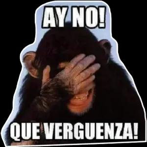 Ay no que verguenza - getsticker.com