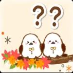 秋天的溫柔長尾山雀問候貼圓