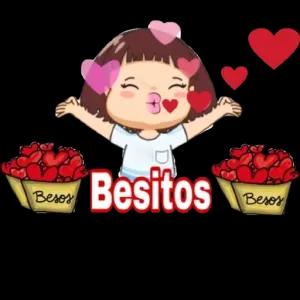 Besitos, Besos, Besos - getsticker.com