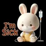 Cute bunny stickers