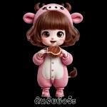 สาวน้อยน่ารัก - ชุดวัว 2