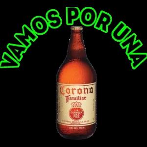 NAMOS POR UNA Corona Familiar CERVEZA MAS FINA CERVECERIA MODELO, S.A. DE C.V. MEKHOF CONT. NET. 940ml - getsticker.com